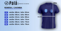 Talles Pala Remeras Adultos